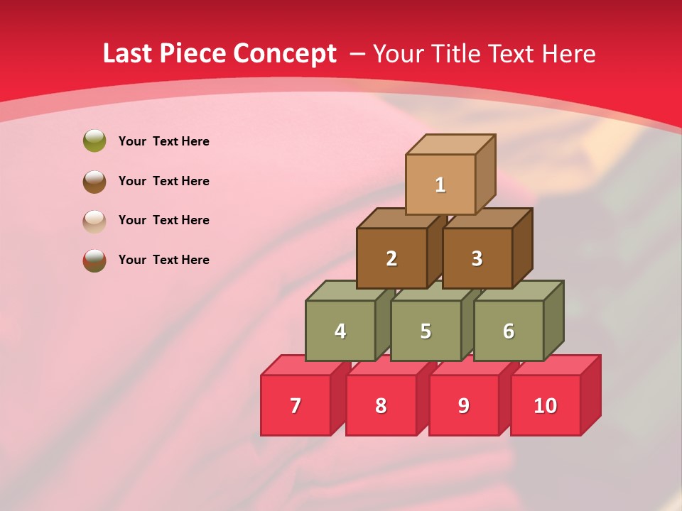 Material Merchandise Red PowerPoint Template