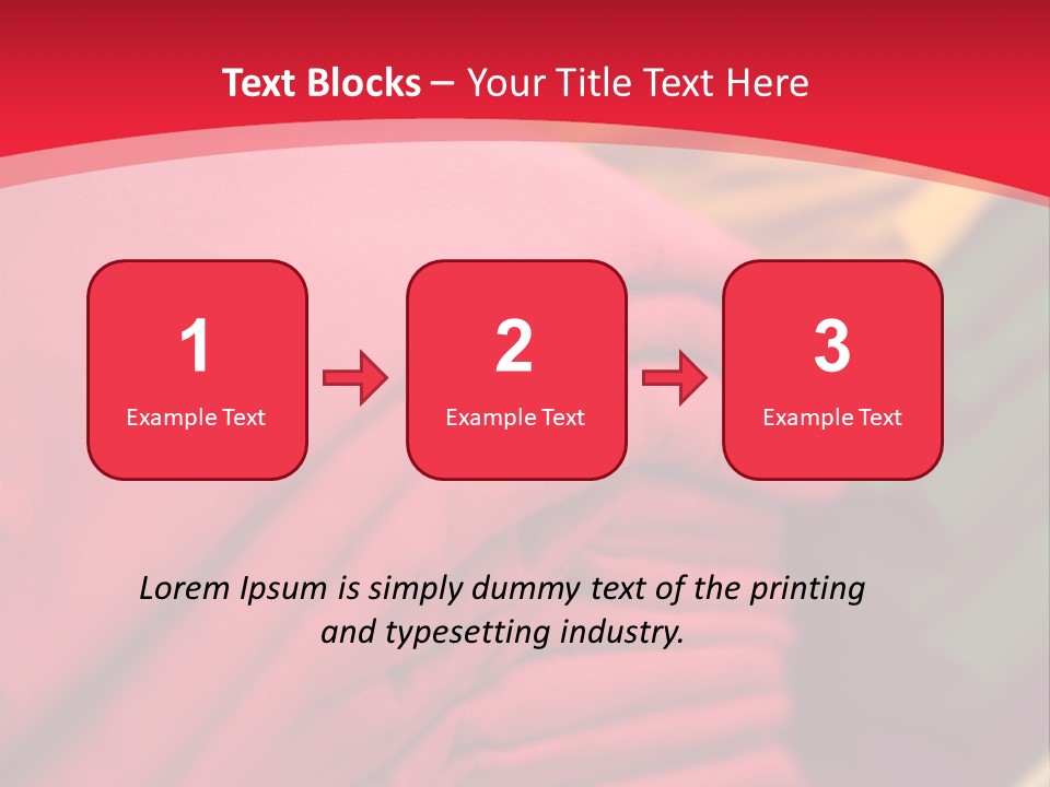 Material Merchandise Red PowerPoint Template