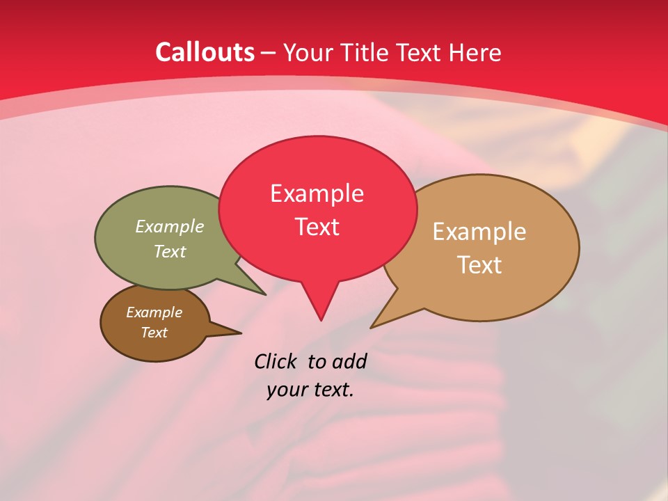 Material Merchandise Red PowerPoint Template