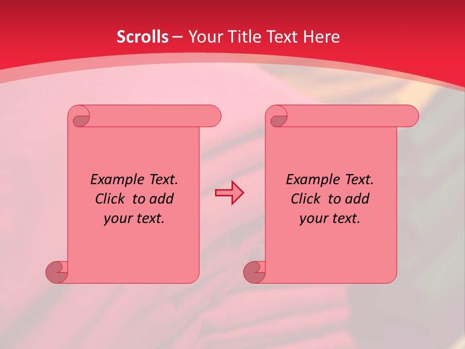 Material Merchandise Red PowerPoint Template