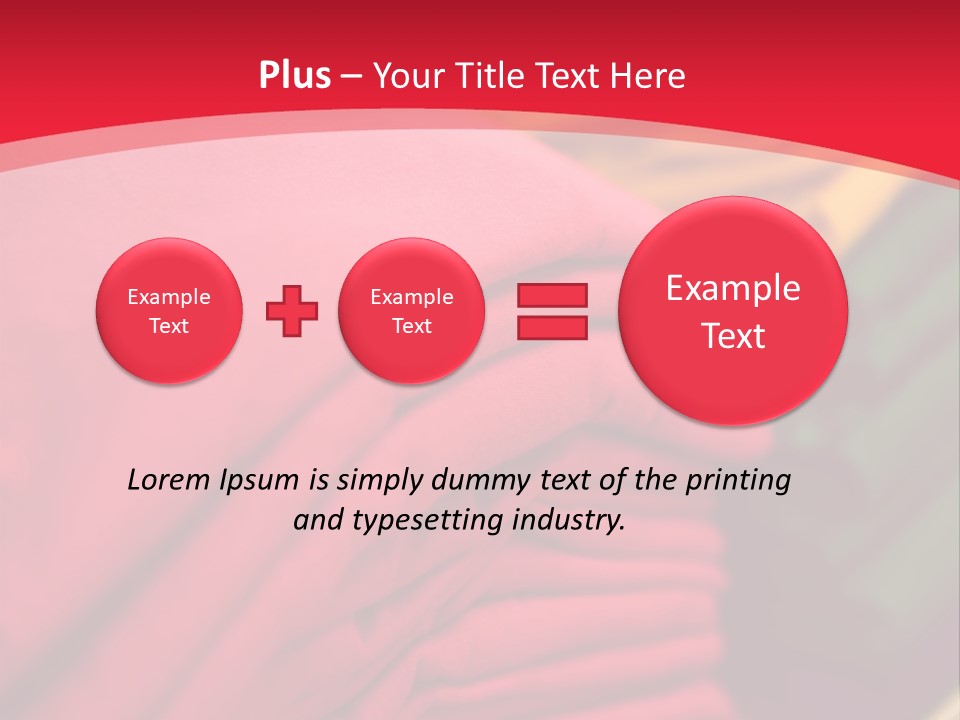 Material Merchandise Red PowerPoint Template
