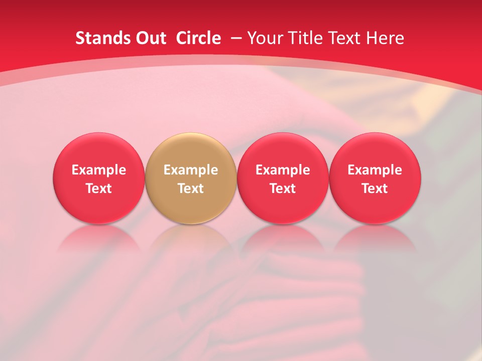 Material Merchandise Red PowerPoint Template