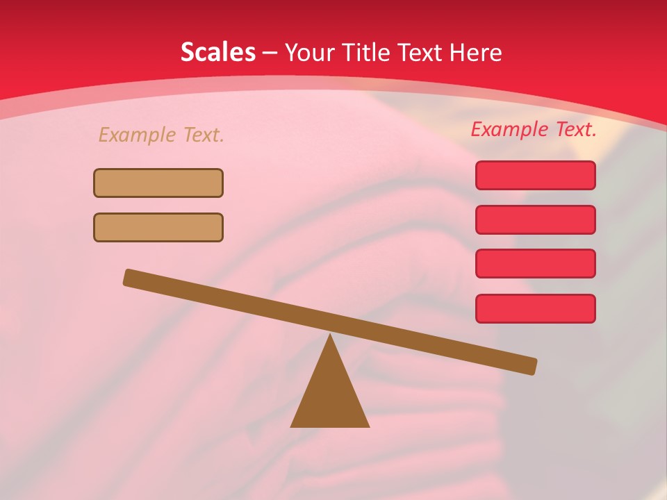 Material Merchandise Red PowerPoint Template