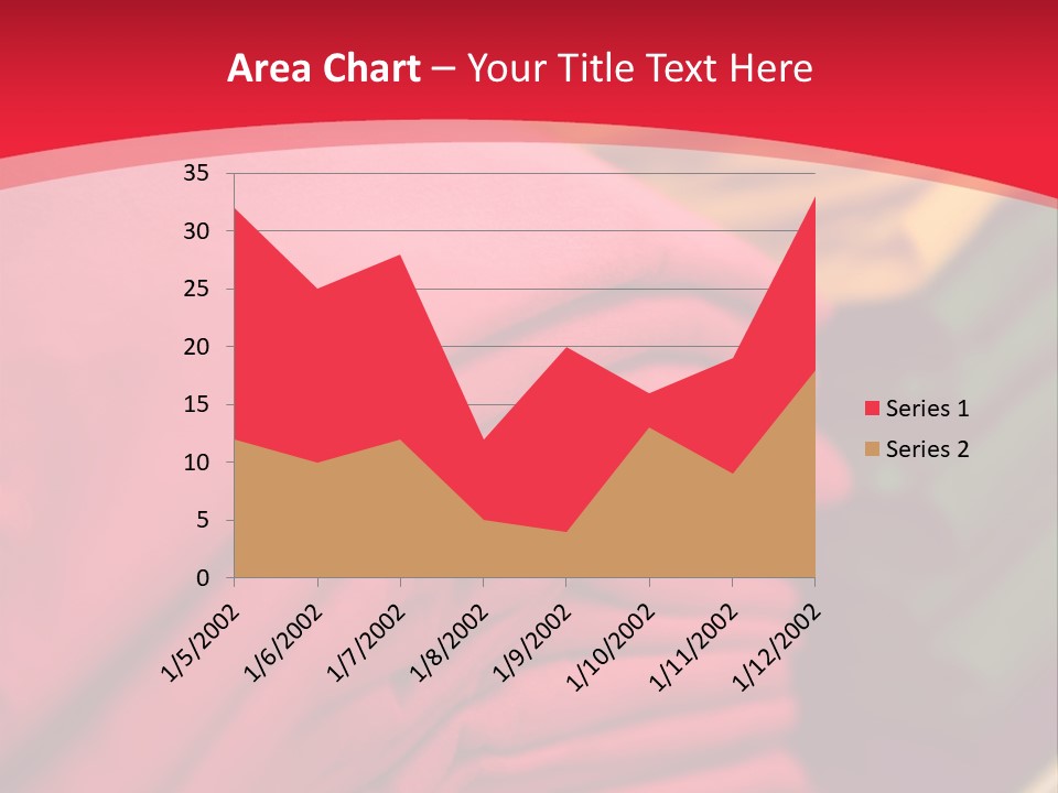 Material Merchandise Red PowerPoint Template