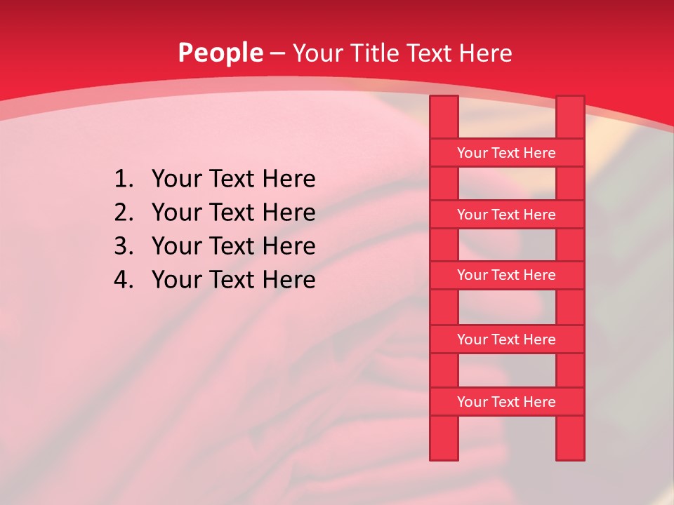 Material Merchandise Red PowerPoint Template