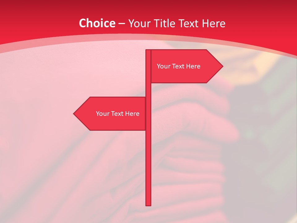 Material Merchandise Red PowerPoint Template