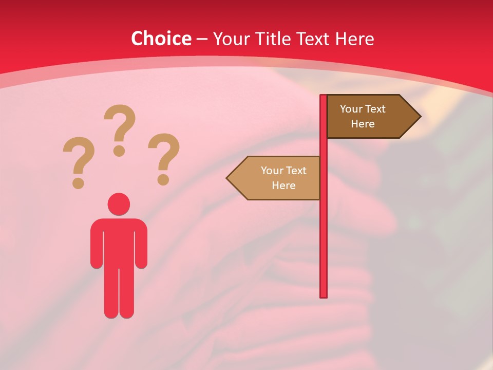 Material Merchandise Red PowerPoint Template