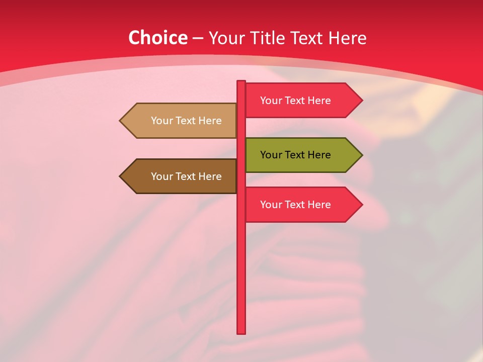 Material Merchandise Red PowerPoint Template