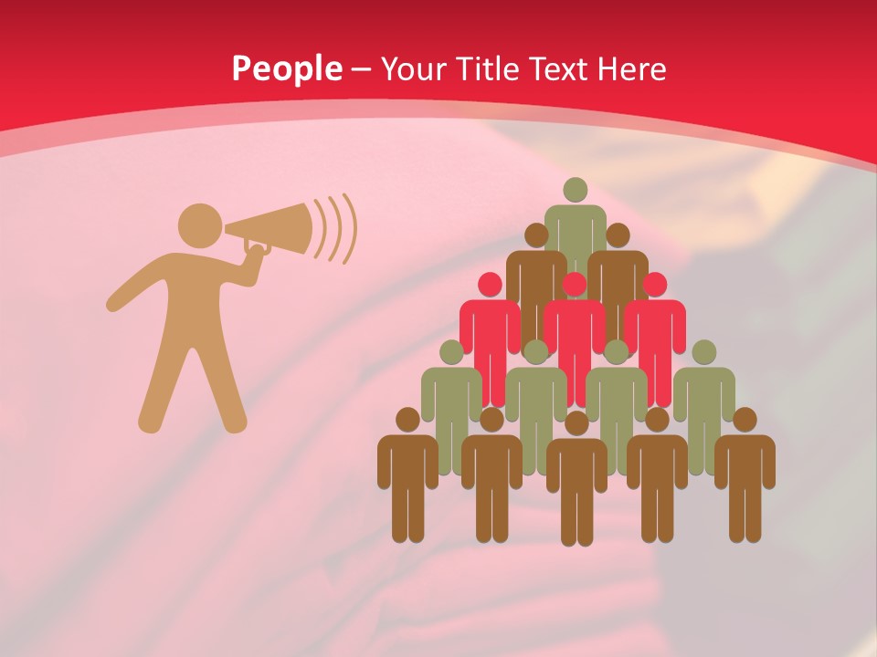 Material Merchandise Red PowerPoint Template