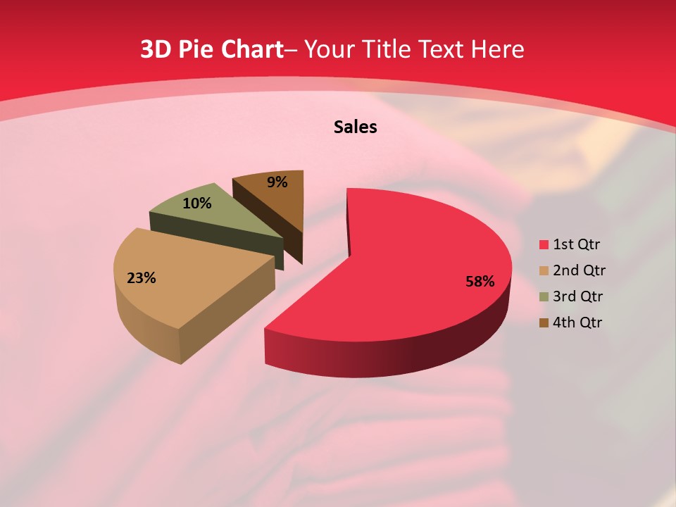Material Merchandise Red PowerPoint Template