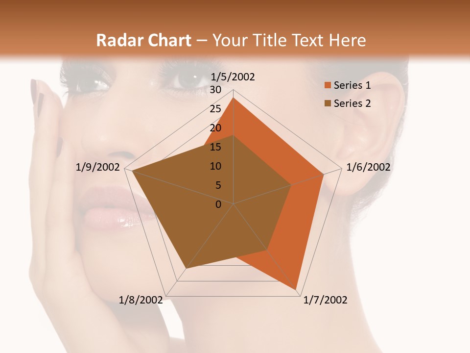 White Background Beautiful Woman PowerPoint Template