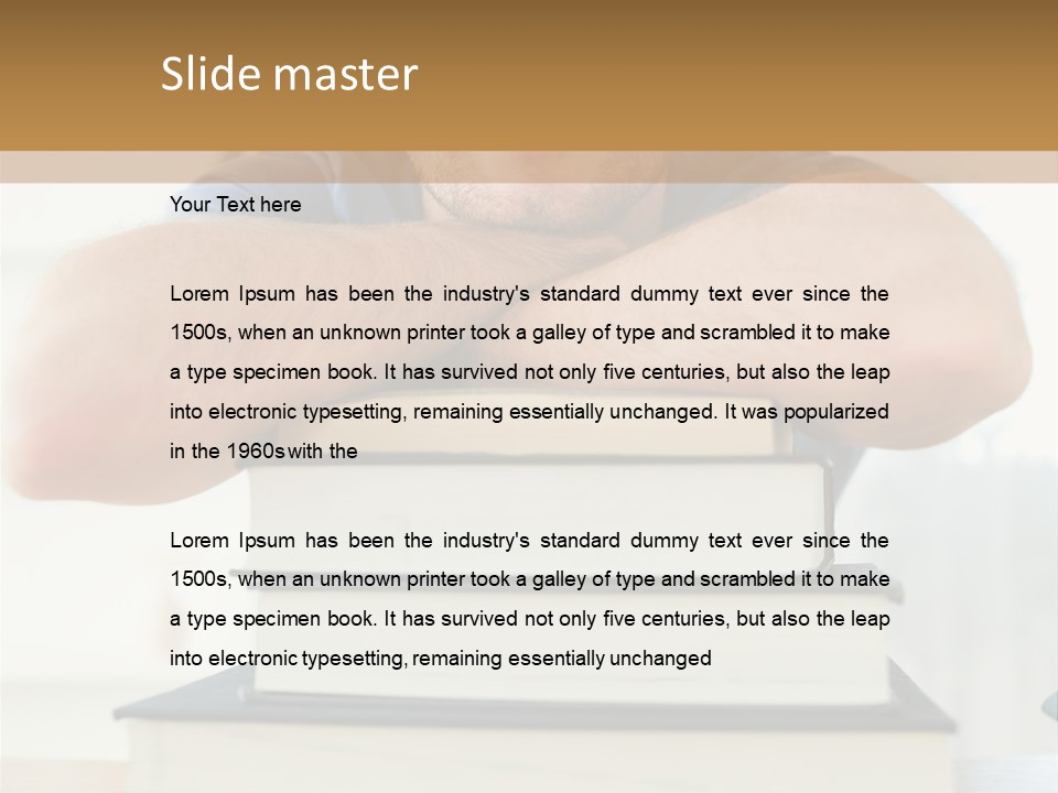 Yellow Children Isolated White Background PowerPoint Template