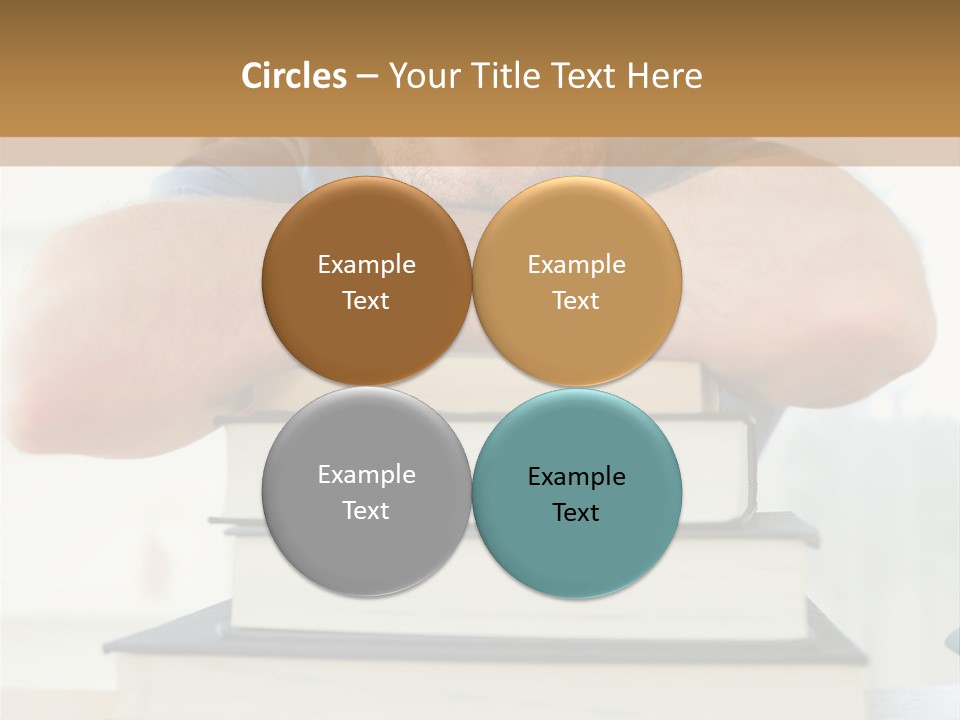 Yellow Children Isolated White Background PowerPoint Template