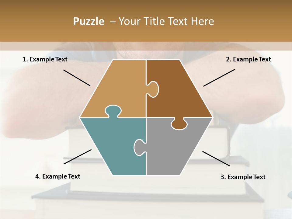 Yellow Children Isolated White Background PowerPoint Template