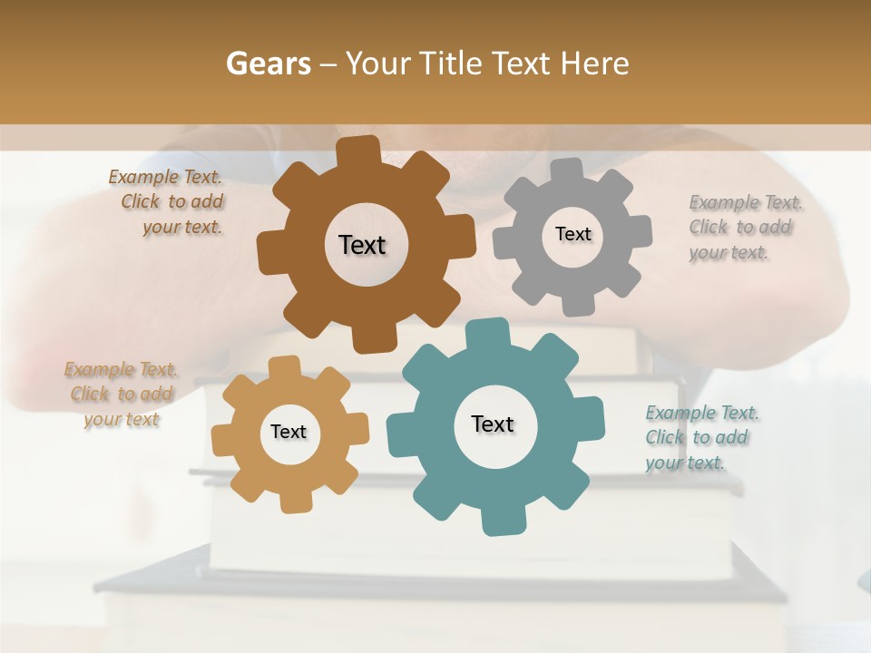 Yellow Children Isolated White Background PowerPoint Template