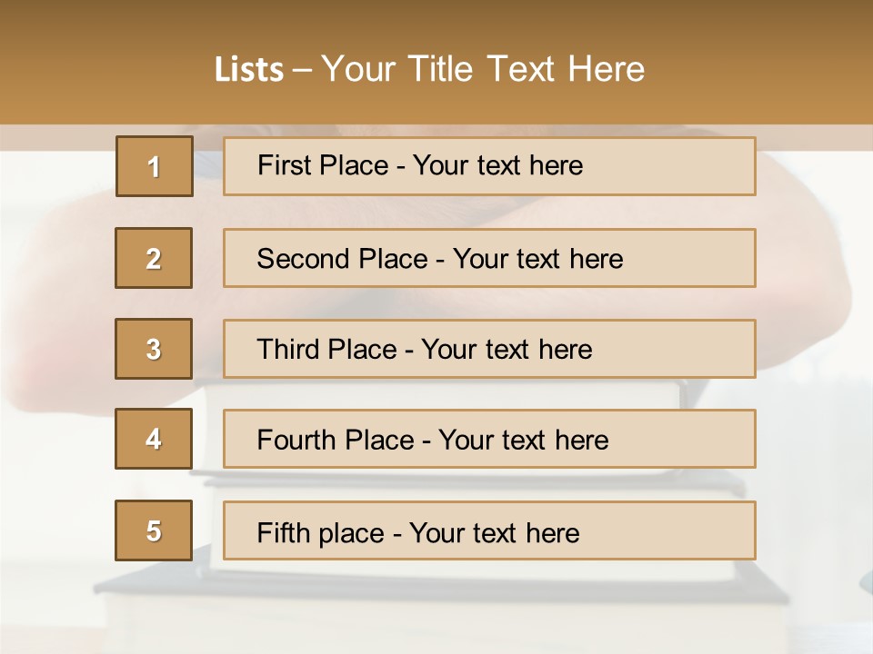 Yellow Children Isolated White Background PowerPoint Template