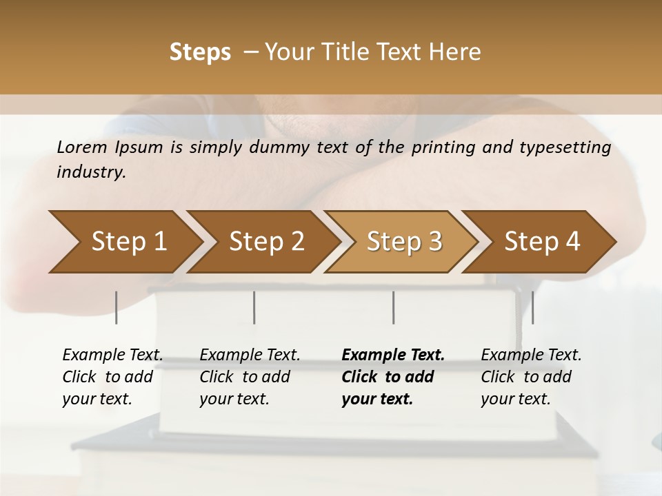 Yellow Children Isolated White Background PowerPoint Template
