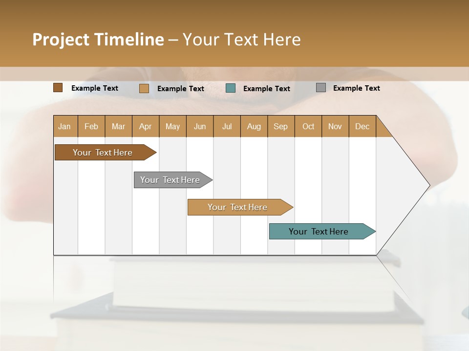 Yellow Children Isolated White Background PowerPoint Template