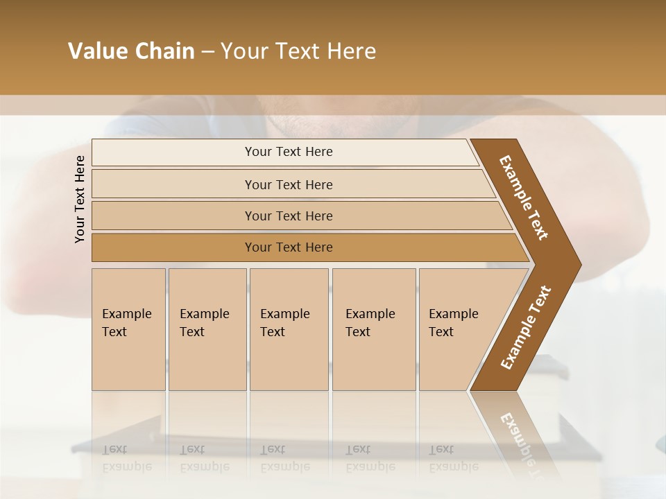 Yellow Children Isolated White Background PowerPoint Template