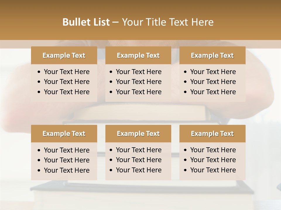 Yellow Children Isolated White Background PowerPoint Template