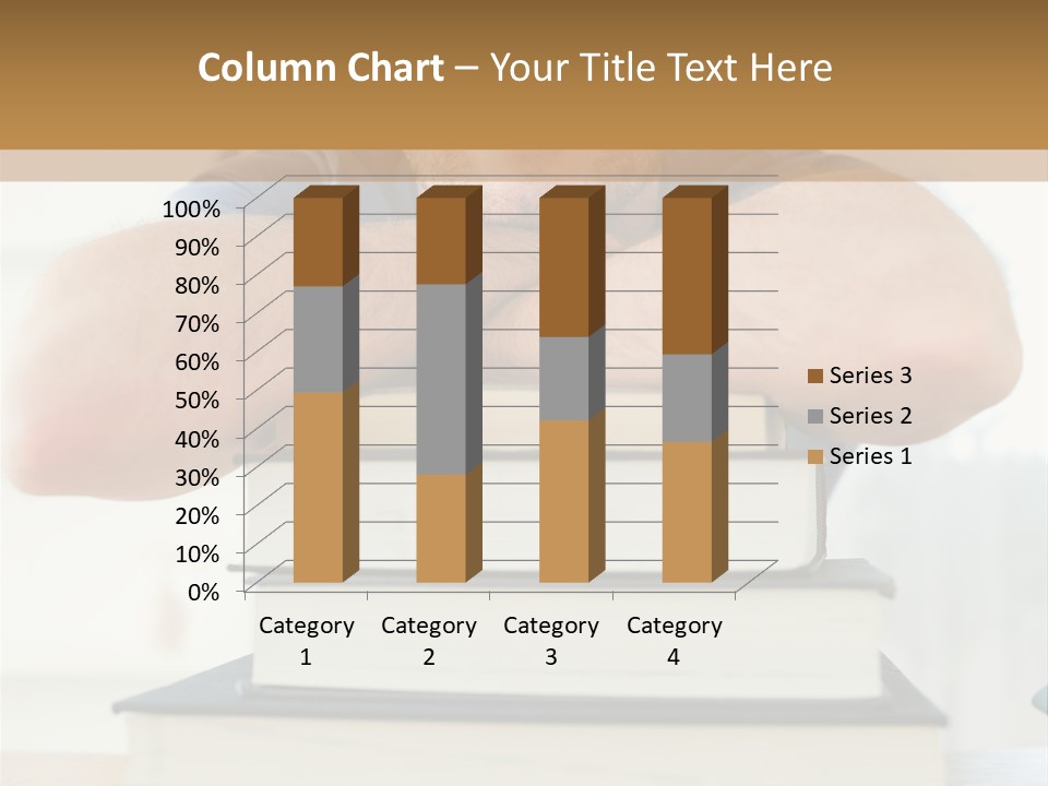 Yellow Children Isolated White Background PowerPoint Template