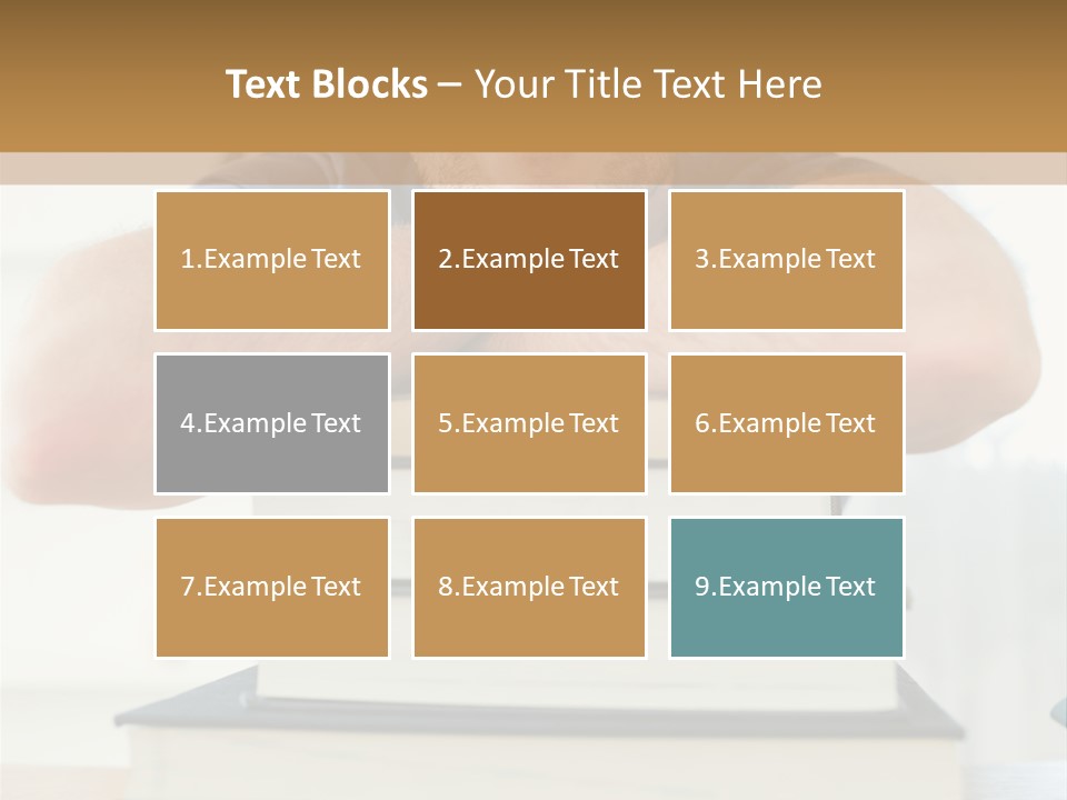 Yellow Children Isolated White Background PowerPoint Template