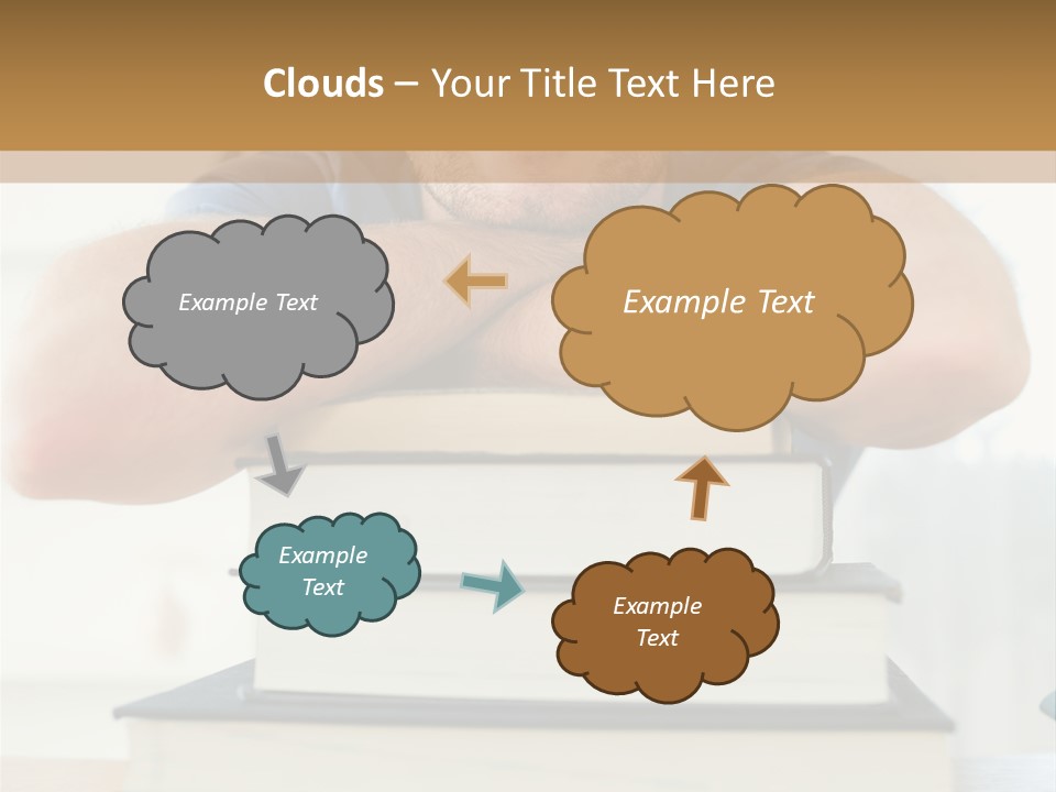 Yellow Children Isolated White Background PowerPoint Template