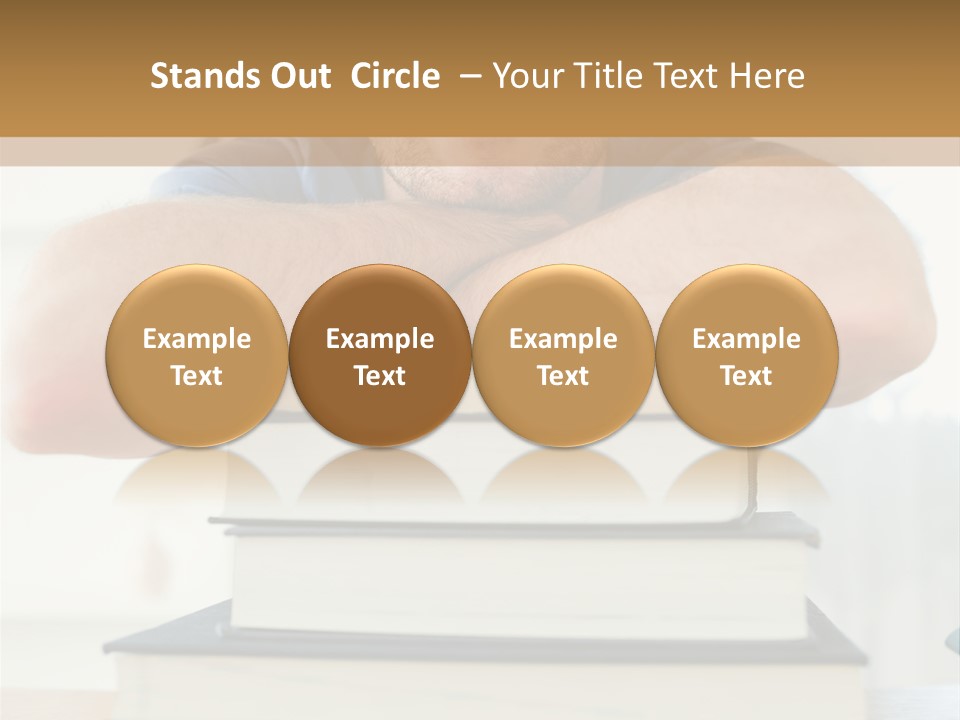 Yellow Children Isolated White Background PowerPoint Template