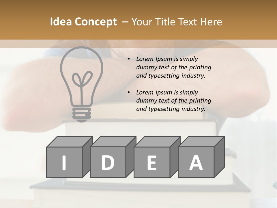 Yellow Children Isolated White Background PowerPoint Template