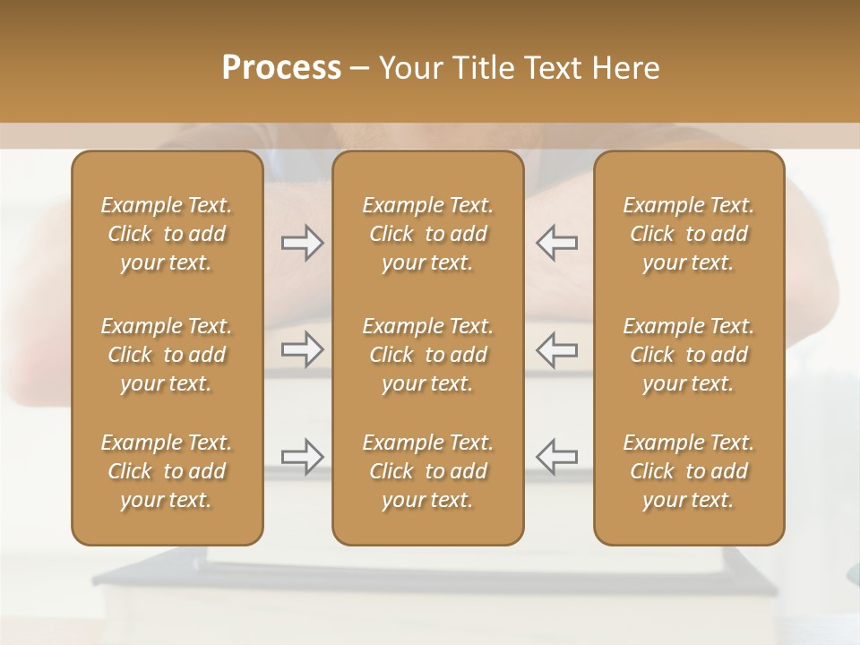 Yellow Children Isolated White Background PowerPoint Template