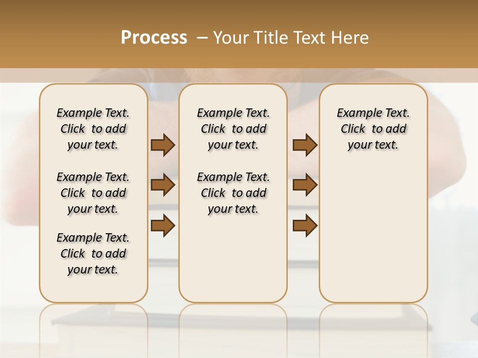 Yellow Children Isolated White Background PowerPoint Template