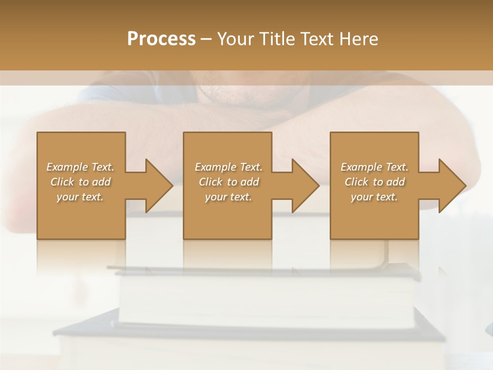 Yellow Children Isolated White Background PowerPoint Template