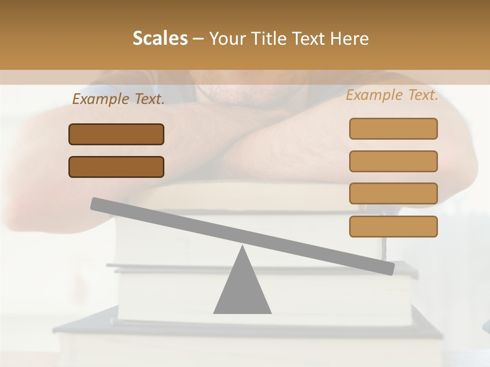 Yellow Children Isolated White Background PowerPoint Template