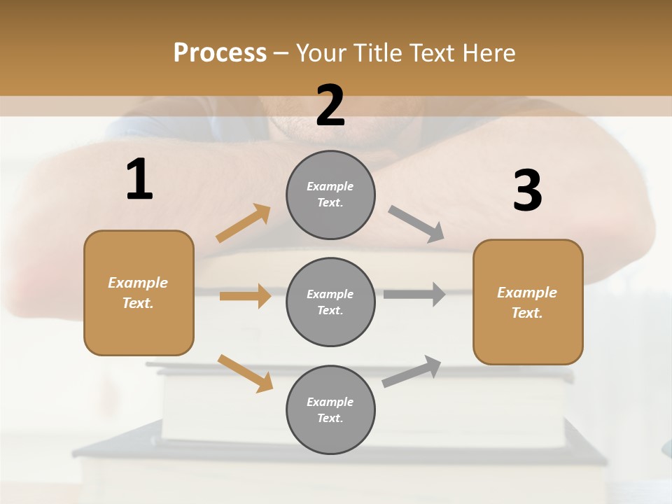 Yellow Children Isolated White Background PowerPoint Template
