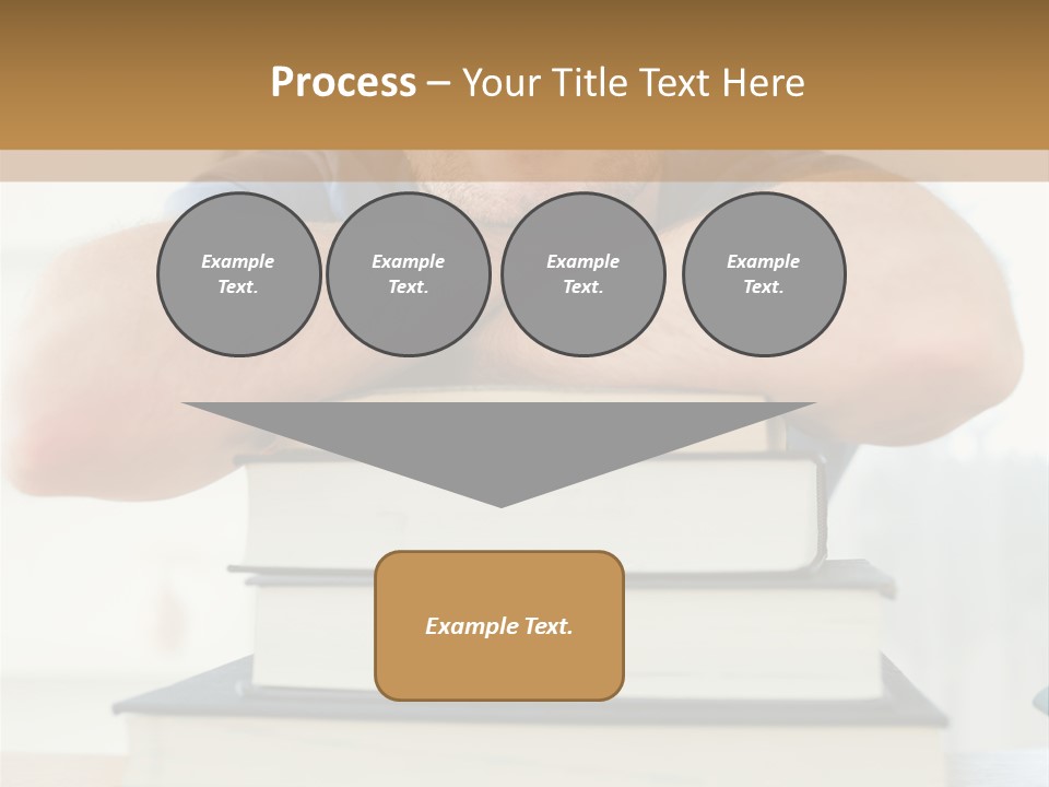 Yellow Children Isolated White Background PowerPoint Template