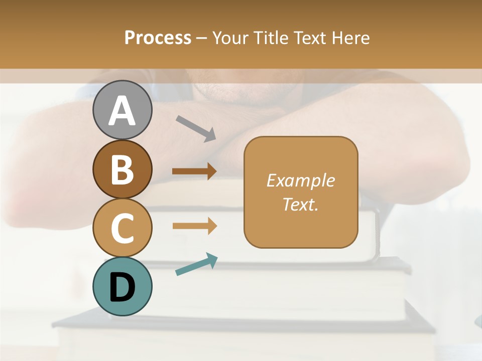 Yellow Children Isolated White Background PowerPoint Template