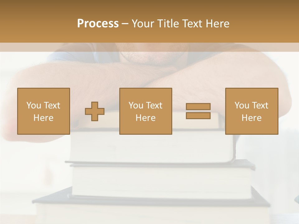 Yellow Children Isolated White Background PowerPoint Template