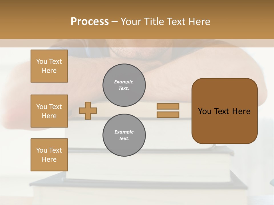 Yellow Children Isolated White Background PowerPoint Template