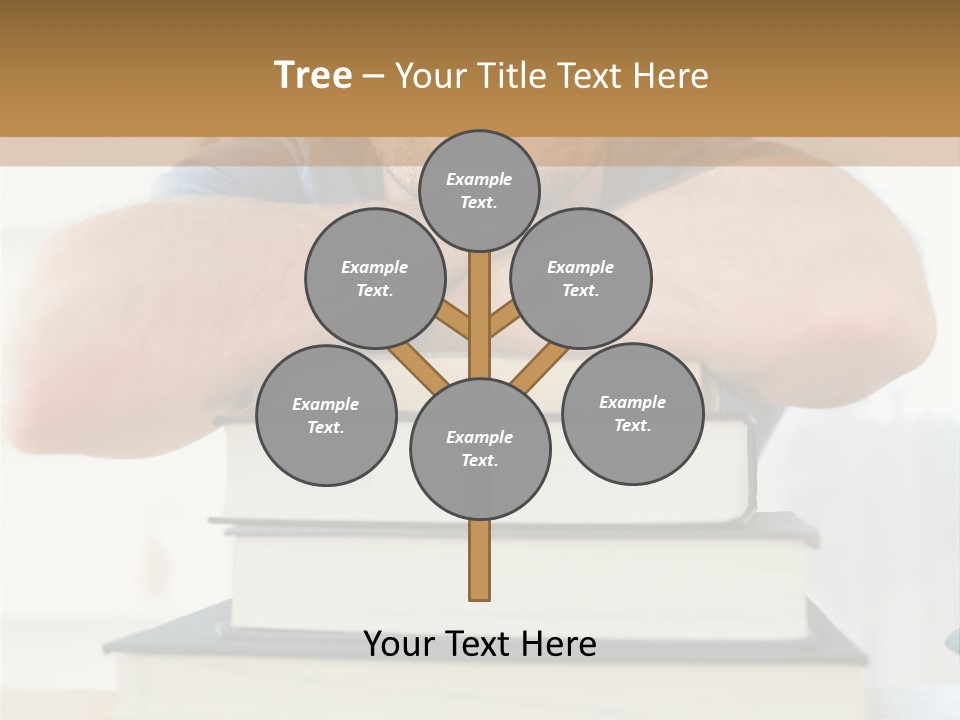 Yellow Children Isolated White Background PowerPoint Template