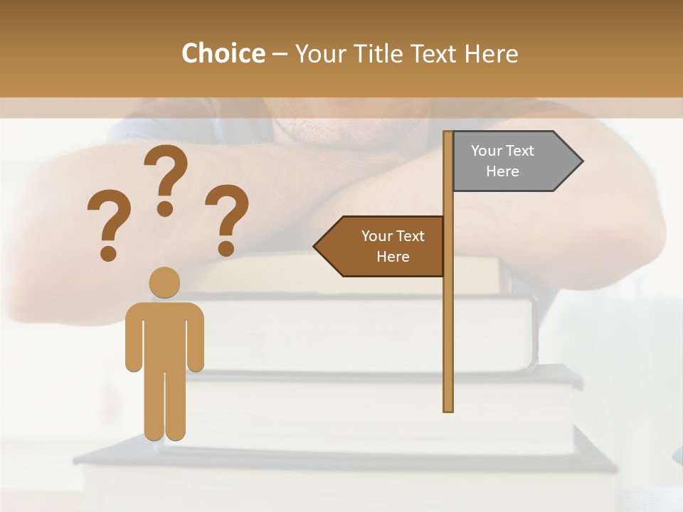 Yellow Children Isolated White Background PowerPoint Template