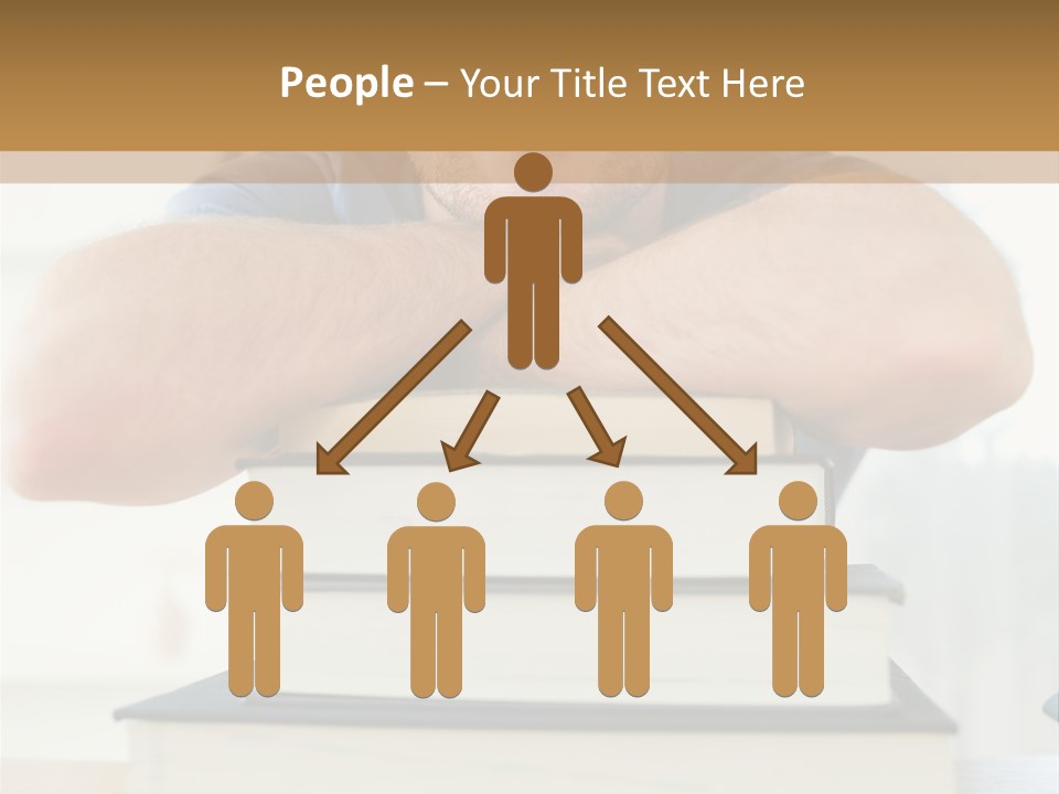 Yellow Children Isolated White Background PowerPoint Template