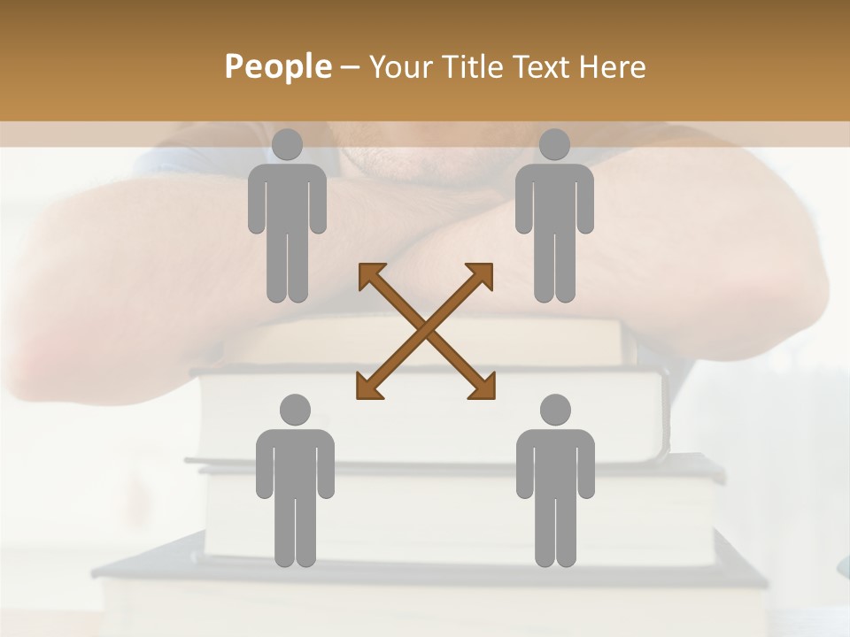 Yellow Children Isolated White Background PowerPoint Template