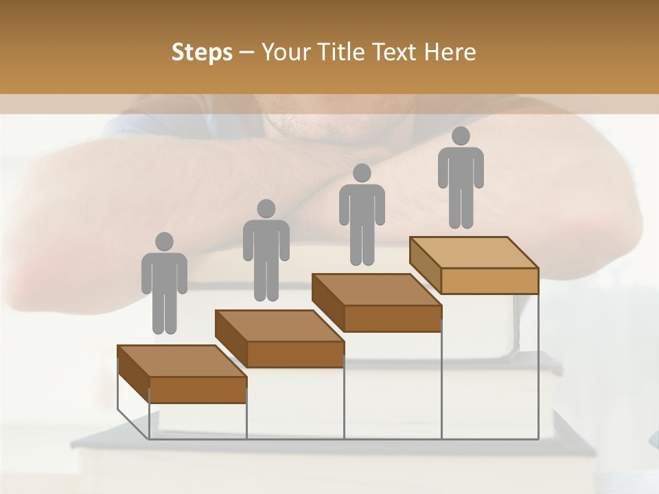 Yellow Children Isolated White Background PowerPoint Template