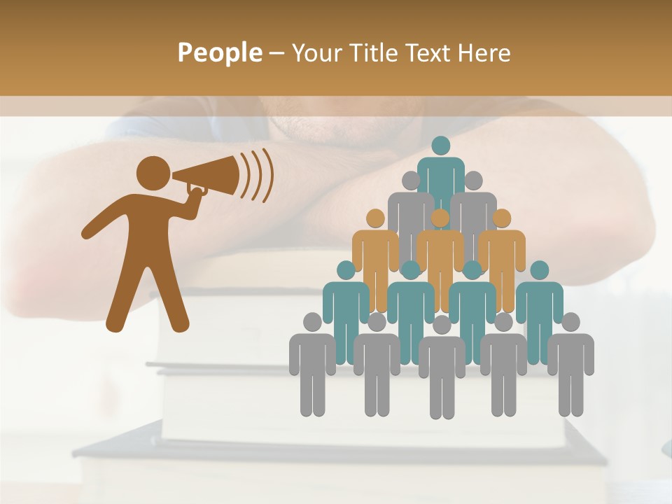 Yellow Children Isolated White Background PowerPoint Template