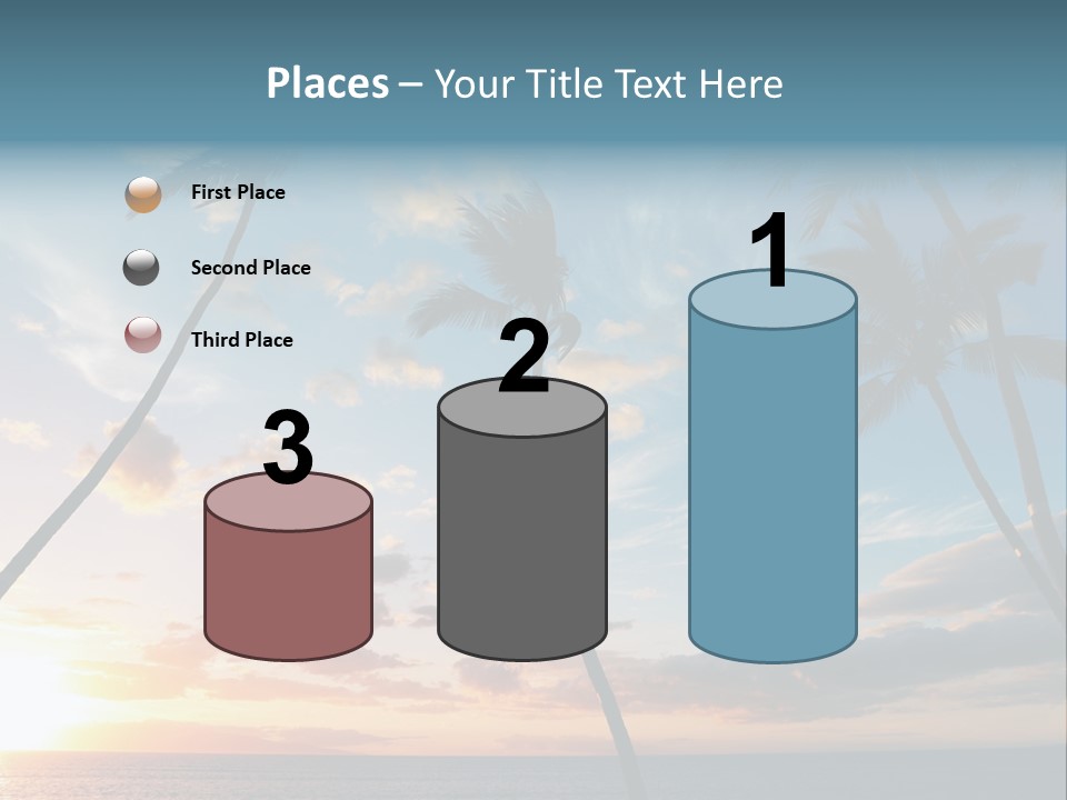 Season Sunrise Blue PowerPoint Template