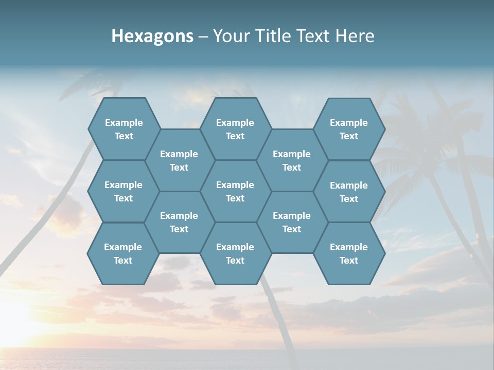 Season Sunrise Blue PowerPoint Template