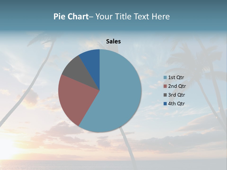 Season Sunrise Blue PowerPoint Template