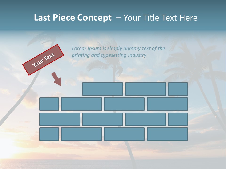 Season Sunrise Blue PowerPoint Template