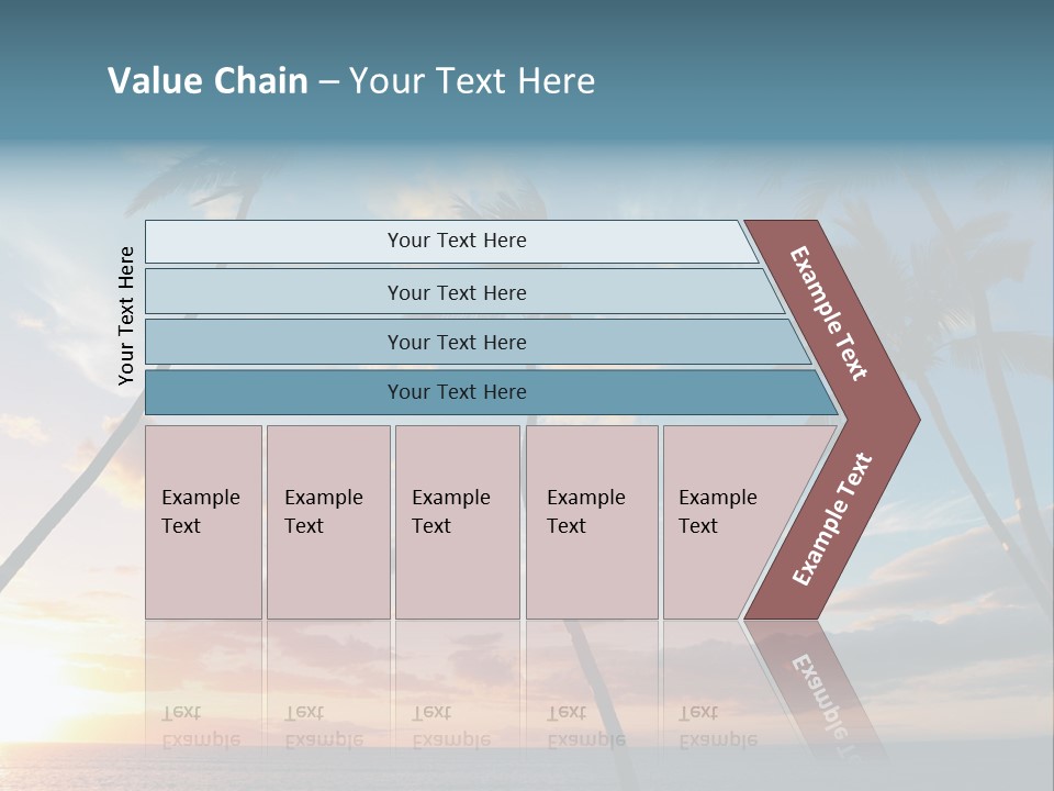 Season Sunrise Blue PowerPoint Template