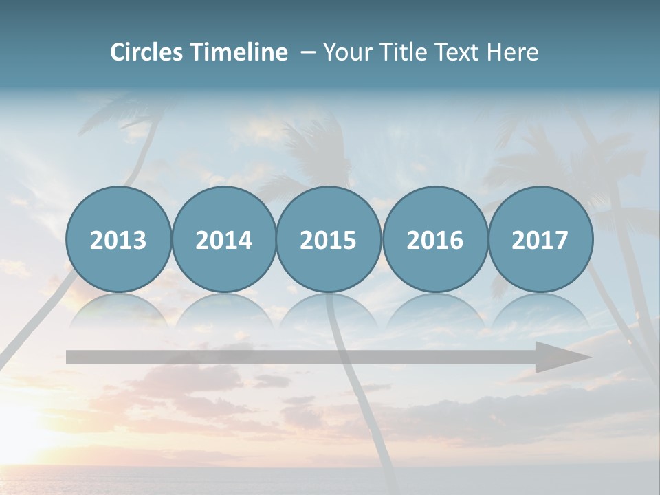 Season Sunrise Blue PowerPoint Template